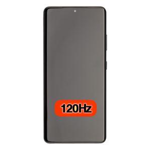 OLED Assembly With Frame Compatible for Samsung Galaxy S21 Ultra 5G (Premium) (120Hz) - Phantom Black